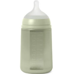 Suavinex Biberon Silicone Débit Moyen Colour Essence Vert (240 Ml)