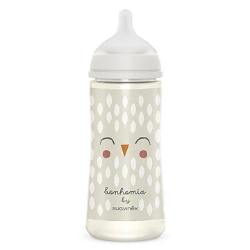 Suavinex Biberon Tétine Symétrique SX Pro Bonhomia Gris - 360 Ml 3 Suavinex Biberon Tétine Symétrique SX Pro Bonhomia Gris - 360 Ml