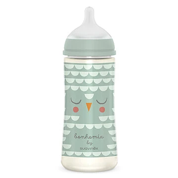 Suavinex Biberon Tétine Symétrique SX Pro Bonhomia Vert - 360 Ml 3 Suavinex Biberon Tétine Symétrique SX Pro Bonhomia Vert - 360 Ml
