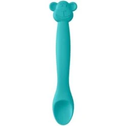 Suavinex Cuillère Enfant Flexible Silicone Singe Vert