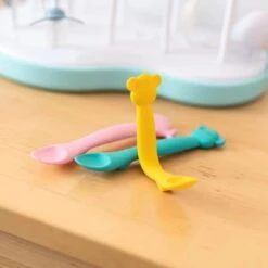 Suavinex Cuillère Enfant Flexible Silicone Singe Vert -Suavinex cuillere enfant flexible silicone singe vert 4
