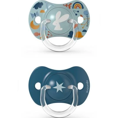 Suavinex Lot De 2 Sucettes Symétriques SX PRO Bleu (18 Mois Et +) 3 Suavinex Lot De 2 Sucettes Symétriques SX PRO Bleu (18 Mois Et +)