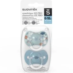 Suavinex Lot De 2 Sucettes Symétriques SX PRO Into The Forest Bleu (6-18 Mois) -Suavinex lot de 2 sucettes symetriques sx pro into the forest bleu 6 18 mois 2