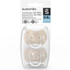 Suavinex Lot De 2 Sucettes Symétriques SX PRO Joy Doré (0-6 Mois) -Suavinex lot de 2 sucettes symetriques sx pro joy dore 0 6 mois 2