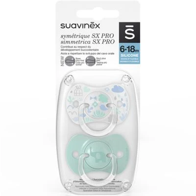 Suavinex Lot De 2 Sucettes Symétriques SX PRO Vert Aigue-marine (6-18 Mois) 4 Suavinex Lot De 2 Sucettes Symétriques SX PRO Vert Aigue-marine (6-18 Mois) – Image 2