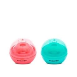 Suavinex Duccio Portable Soother Sterilizer Green/Red X1