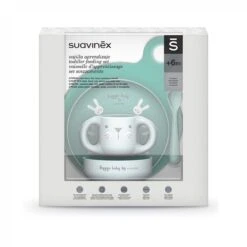 GIFT SET:Suavinex Green Toddler Feeding Set +6m