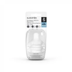 Suavinex Physiological Slow Flow SX Pro Silicone Nipple +0m X2