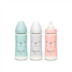 Suavinex Premium Bottle Round Silicone Nipple +4m 360ml X1 (12.17fl Oz)