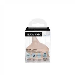 Suavinex Zero Zero Anti-Colic Adaptable Flow A Silicone Nipple X2