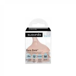 Suavinex Zero Zero Anti-Colic Flow M Silicone Nipple X2