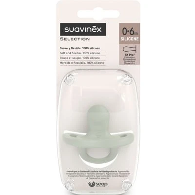 Suavinex Sucette Réversible SX PRO Colour Essence Vert (0-6 Mois) 4 Suavinex Sucette Réversible SX PRO Colour Essence Vert (0-6 Mois) – Image 2